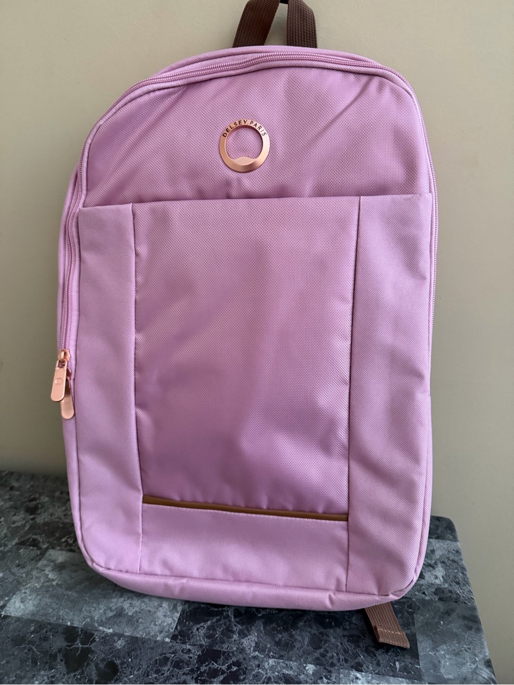 Delsey Paris Ramey Sky Peony Pink Laptop/Tavel/ Diaper Backpack